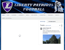 Tablet Screenshot of libertypatriotsfootball.com